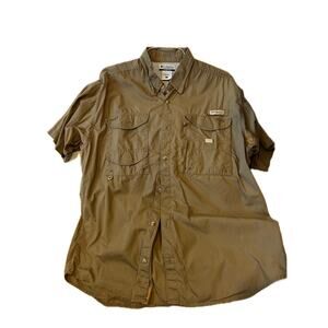 Columbia PHG Short Sleeve Button Down Shirt Mens L